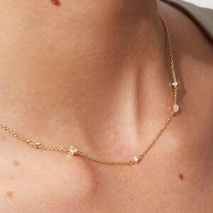 Ana Luisa Station Necklace Ursa White